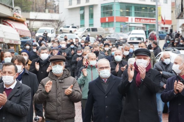 Başkan Gerenli o kalker ocağına karşı sahada!