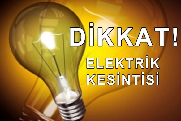 Elektrik kesintisi duyurusu!